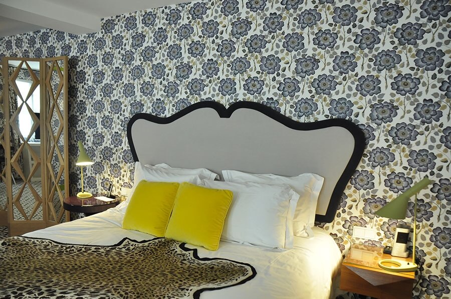 Two Design Lovers blog post decorating with colour India Madhavi hotel room