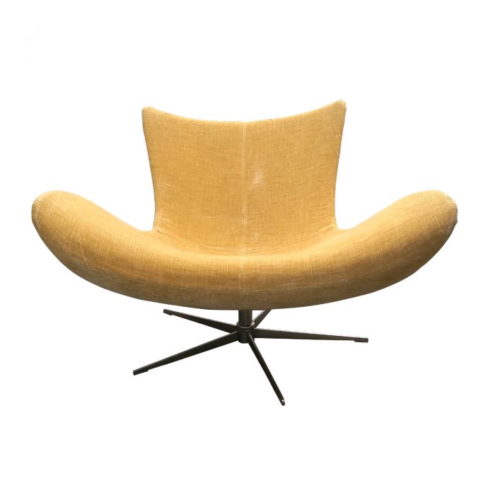 Two Design Lovers Bo Concept Imola yellow chair