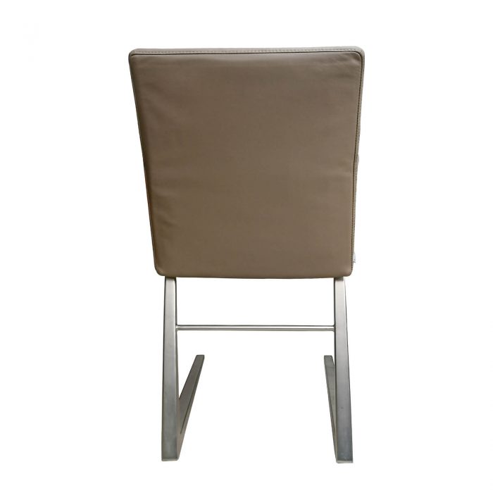 Two Design Lovers Bo Concept Mariposa Deluxe grey leather dining chair back
