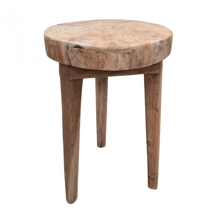 Two Design Lovers natural wood pair of side tables model 2