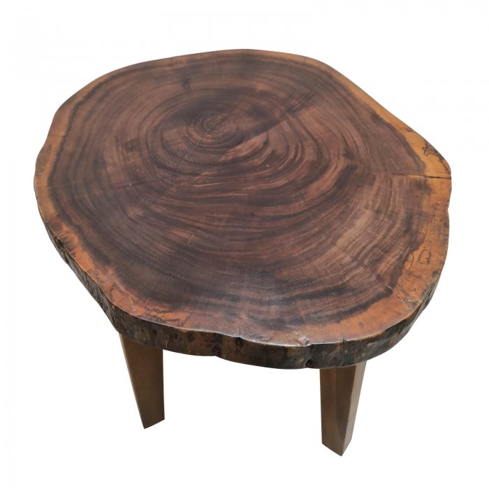 Two Design Lovers live edge side table top view
