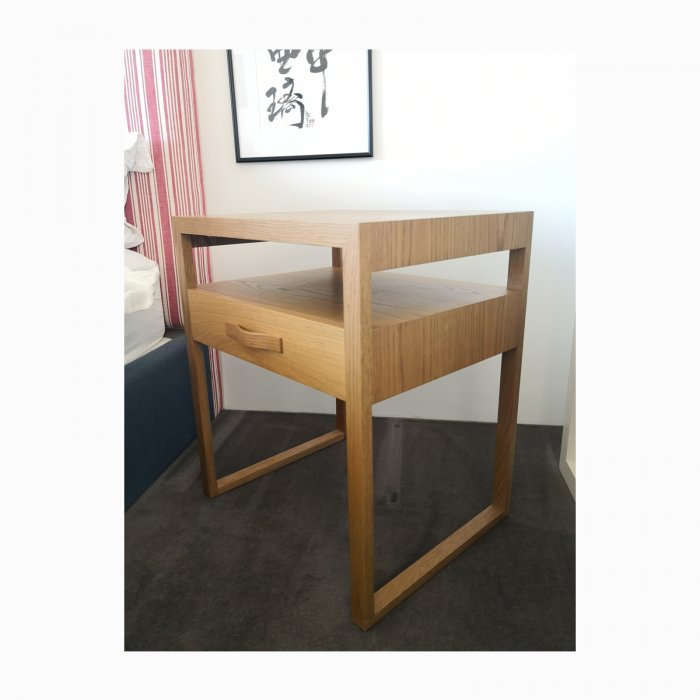 Two Design Lovers Pierre and Charlotte bedside table angle