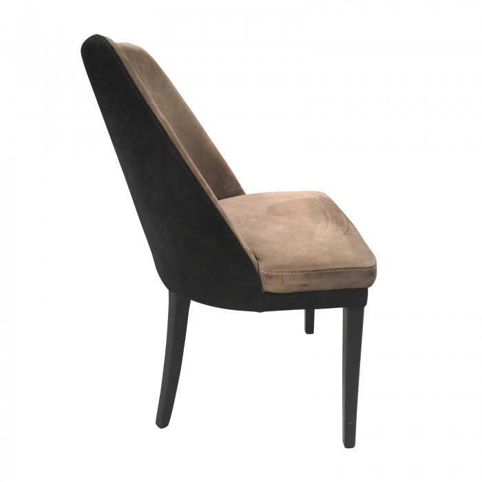 two design lovers nubuck dining chair side