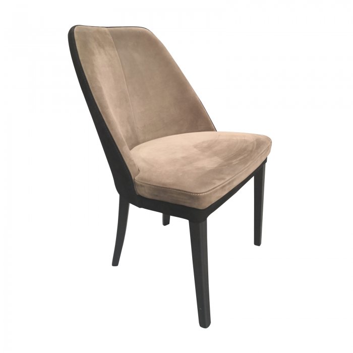 two design lovers nubuck dining chair angle