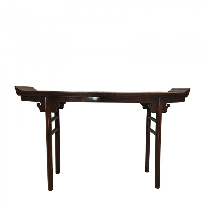 Asian brown console table