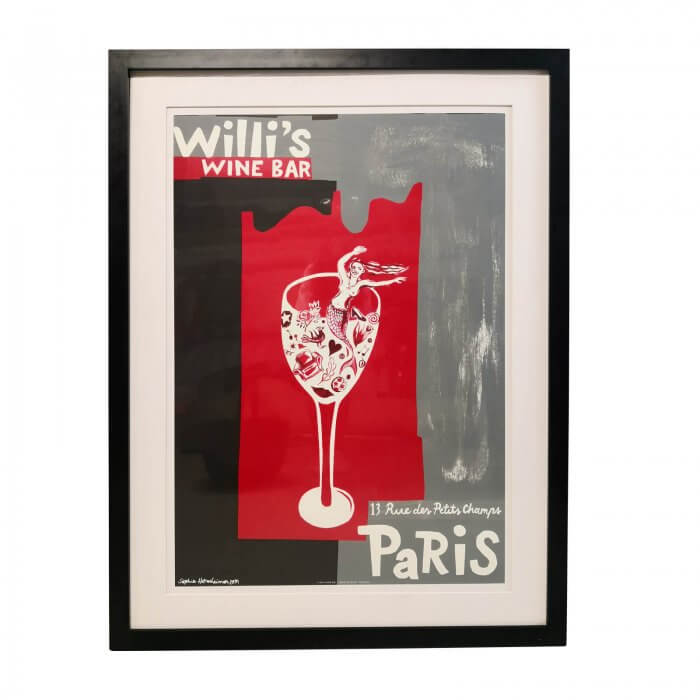 Framed Parisian Bar Print