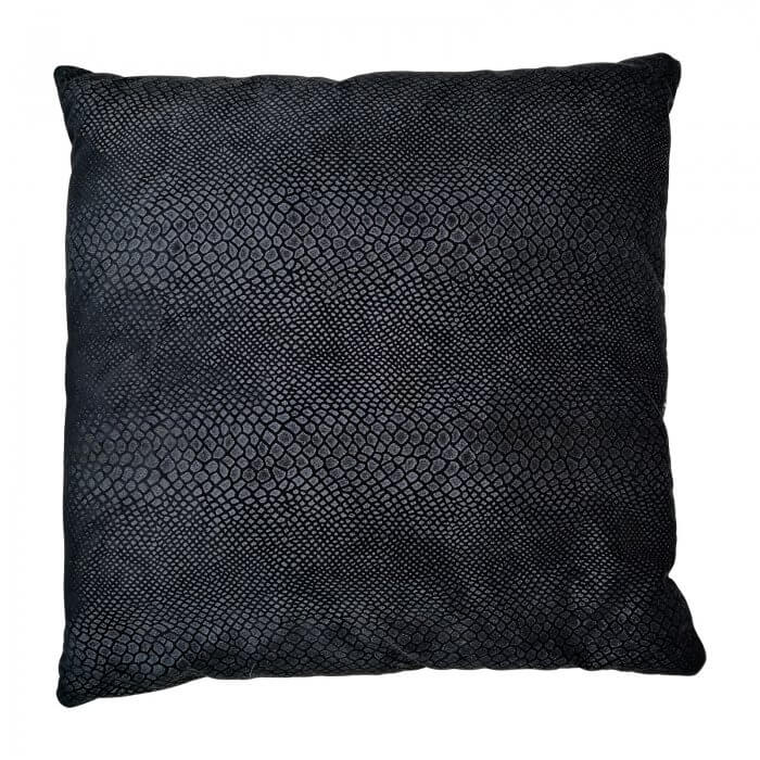 two design lovers black snakeskin cushion