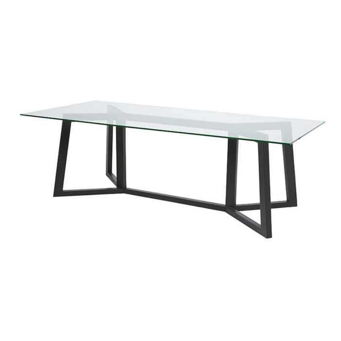 Two Design Lovers Globe West Geo glass dining table