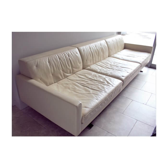 Poltrona Frau Kennedee Sofa in Cream leather