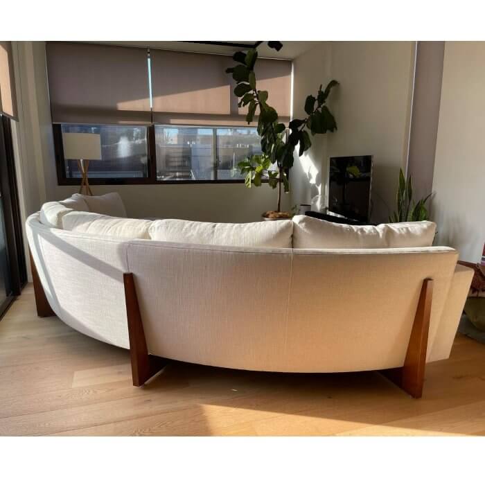 Thayer Coggin Clip curved sofa