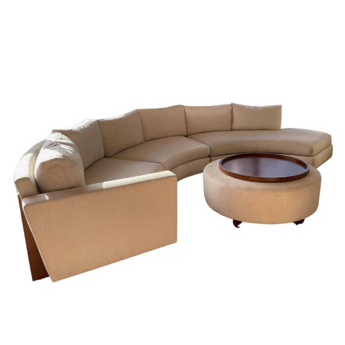Thayer Coggin Clip curved sofa
