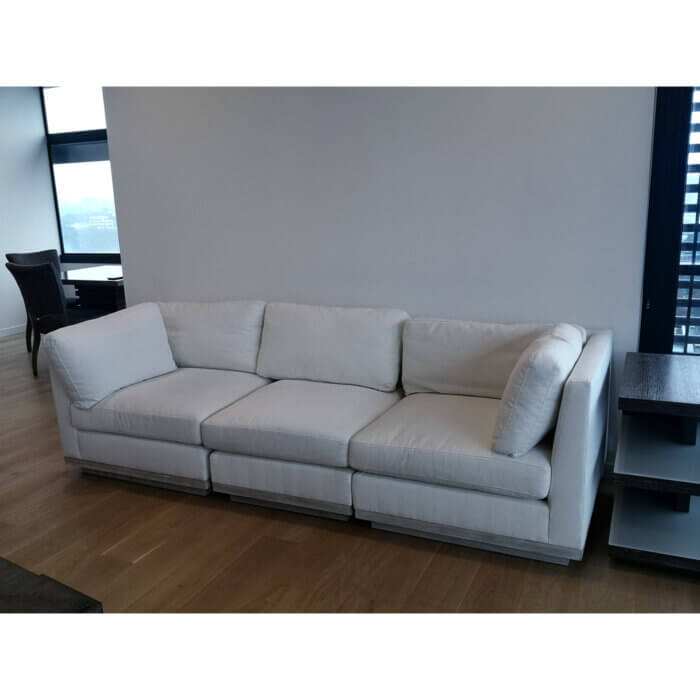 Cream modular 3 seater sofa