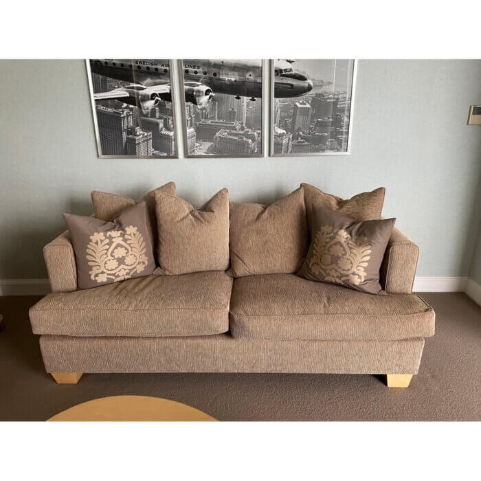 Custom 2.5 seater sofa with cushions