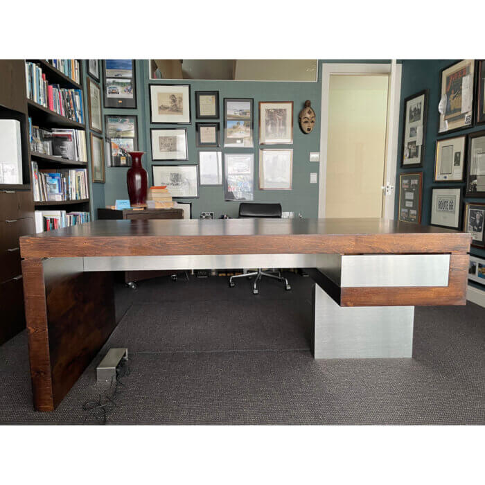 Desk in brutalist style