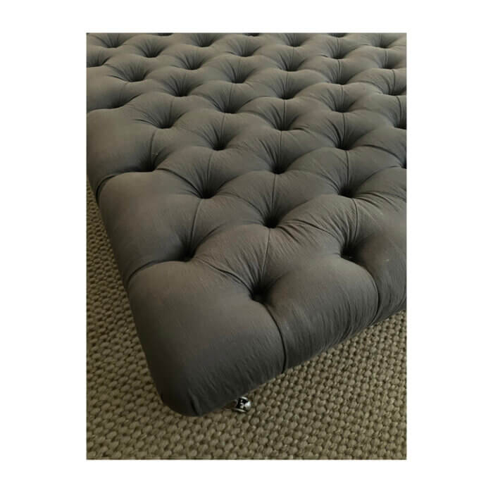 Custom upholstered ottoman