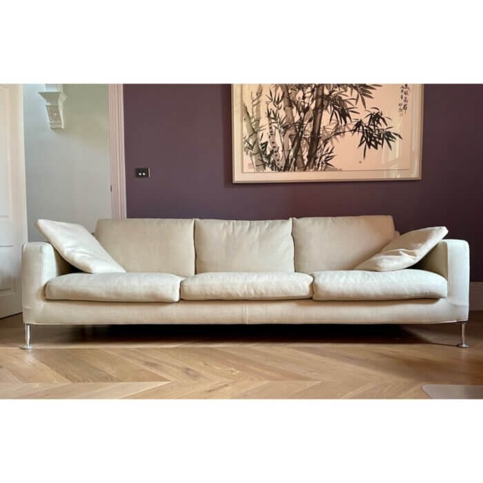 B&B Italia Harry sofa in light grey, 3 seater