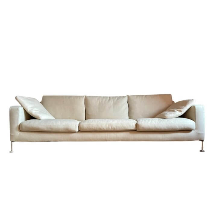 B&B Italia Harry sofa in light grey, 3 seater