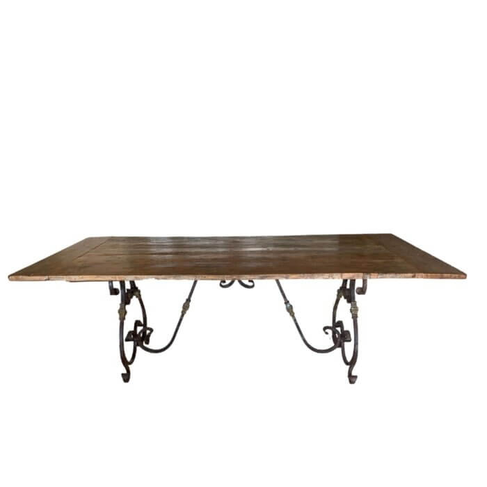 The Country Trader antique oak dining table