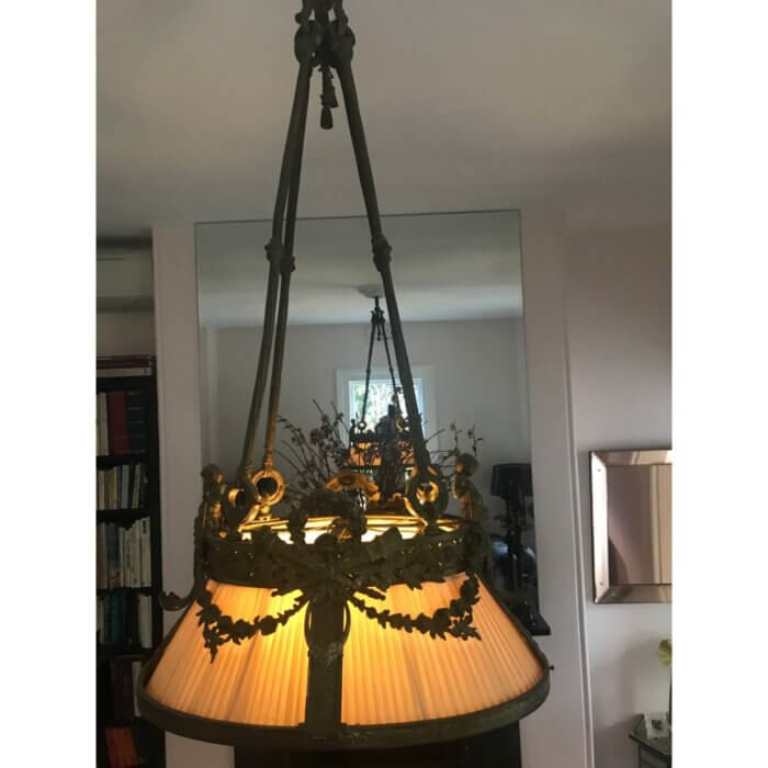 Antique French pendant light