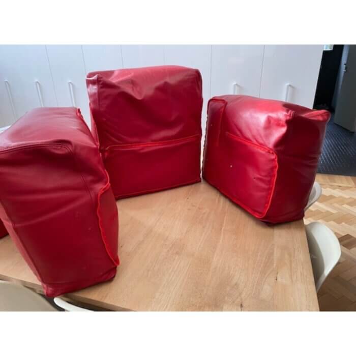 Jasper Morrison Cappellini Oblong leather chairs