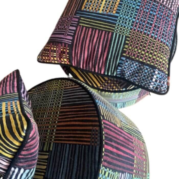 Missoni Home Woodstock poufs and cushions