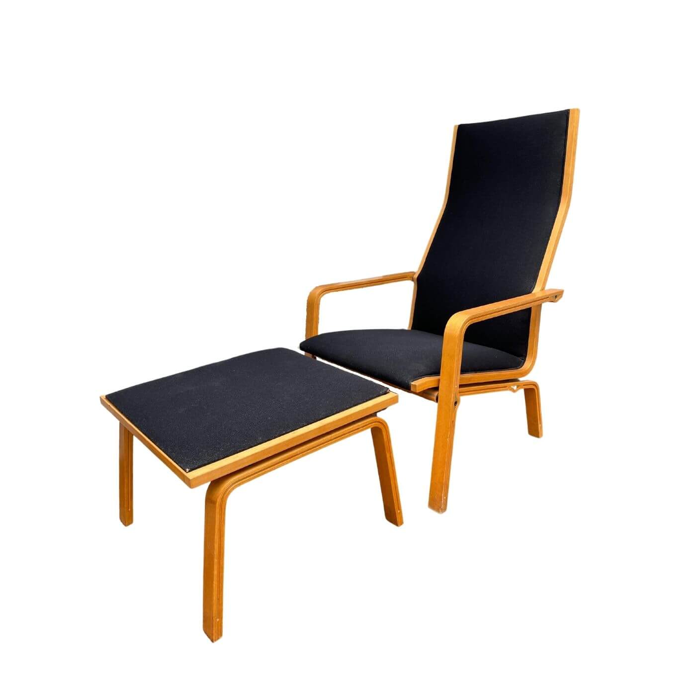 Fritz Hansen Arne Jacobsen vintage St Catherine chair and footstool