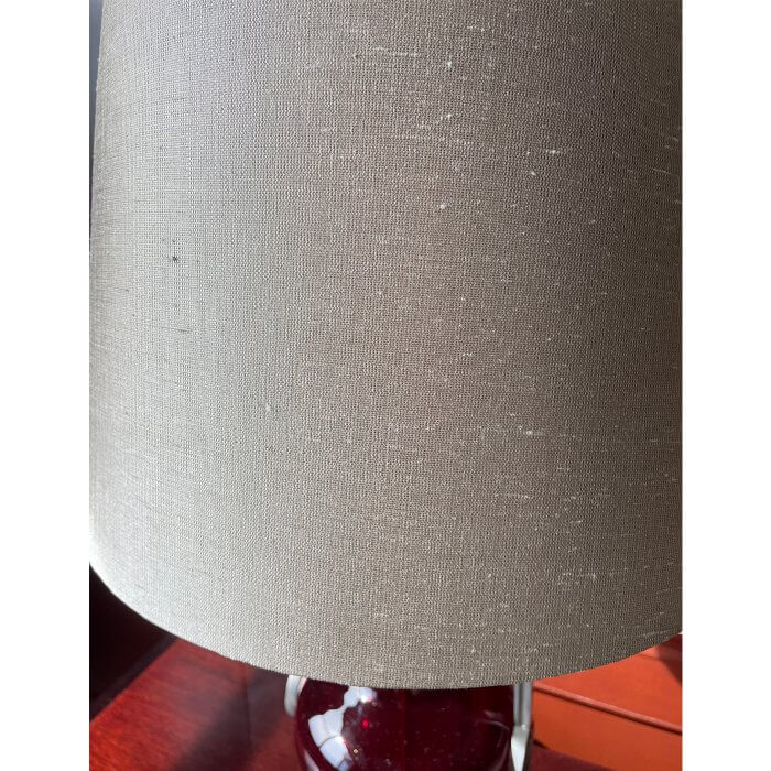 Cavit & Co Red Glass Empire style lamp