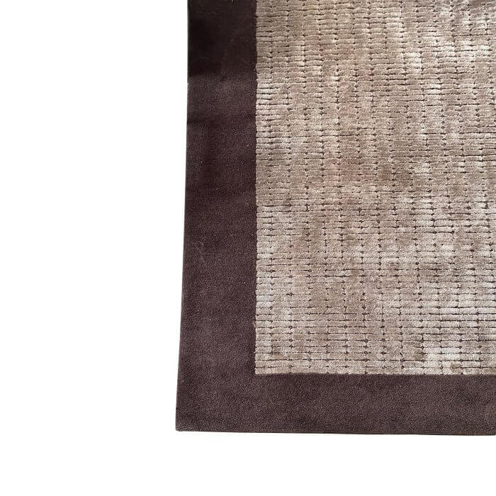 Designer Rugs Crossgrid rug, chocolate and champagne colours