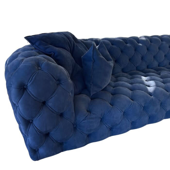 Baxter Chester Moon sofa, blue nabuck