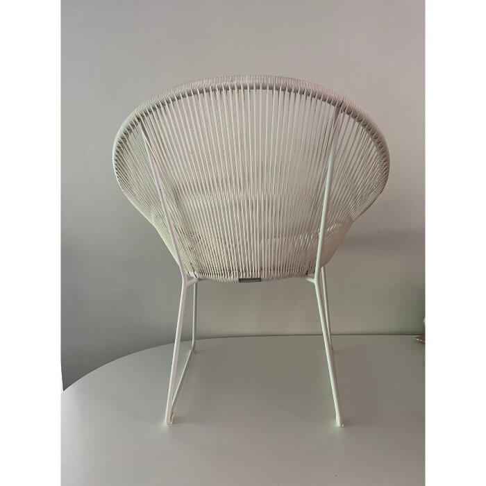 Woven Plus white outdoor chairs