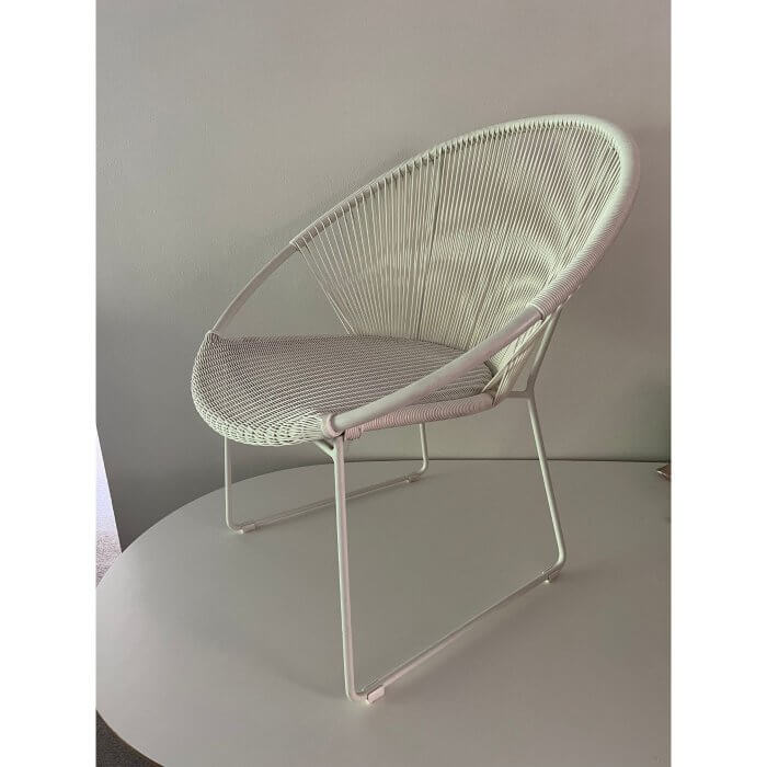 Woven Plus white outdoor chairs