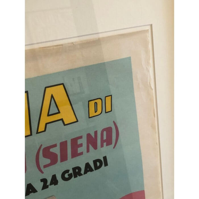 Vintage Poster Piscina di Sarteano, Framed
