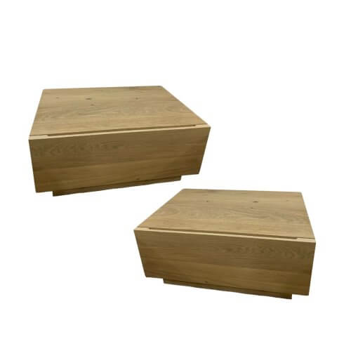 Ethnicraft Madra Bedside Tables, pair