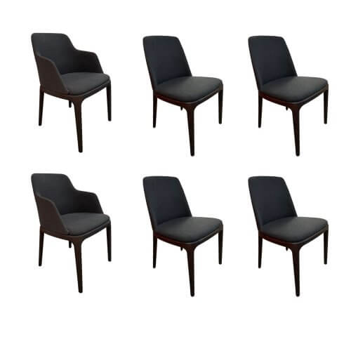 Poliform Grace Dining Chairs, set of 6
